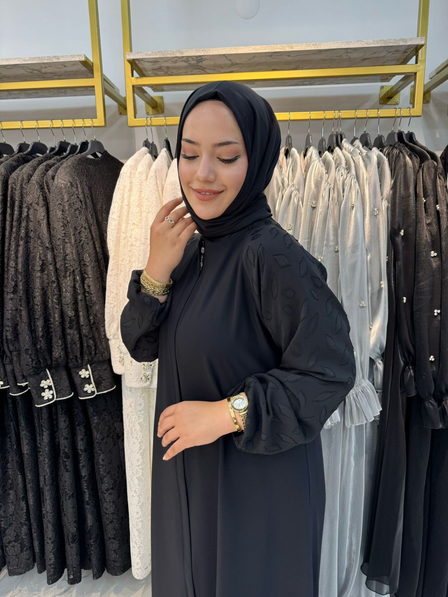 Reglan Ferace Dubai İpeği