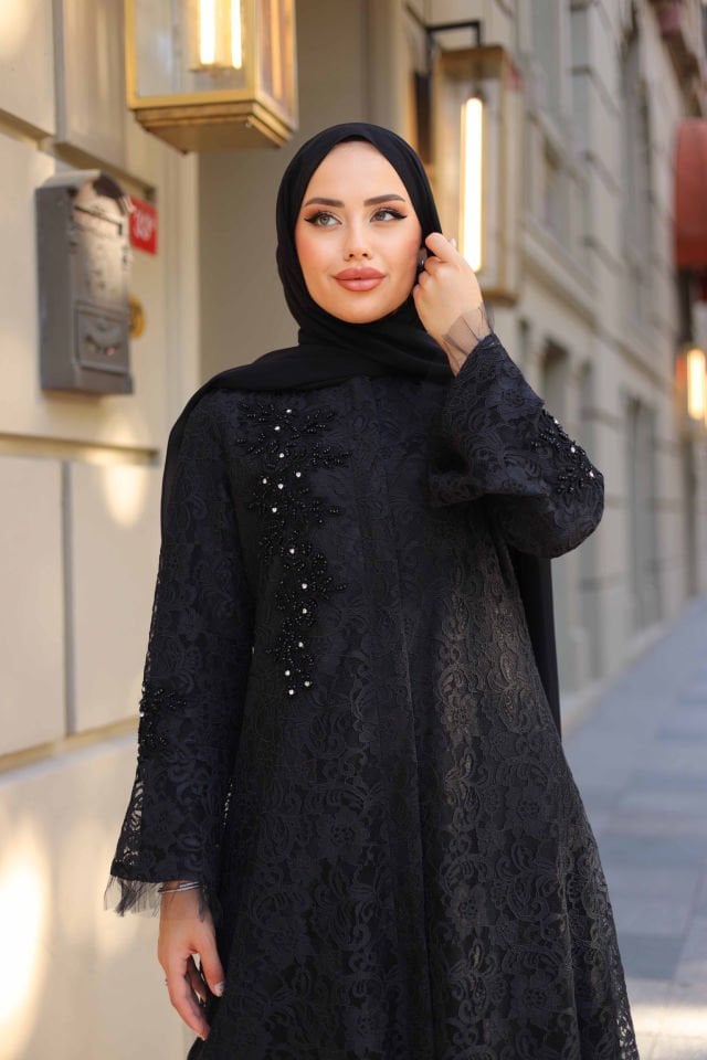 Güpürlü Dantel Ferace