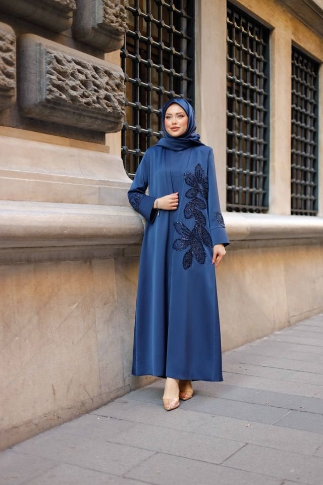 Büşra Abaya - 3 Farklı Renk Seçeneği