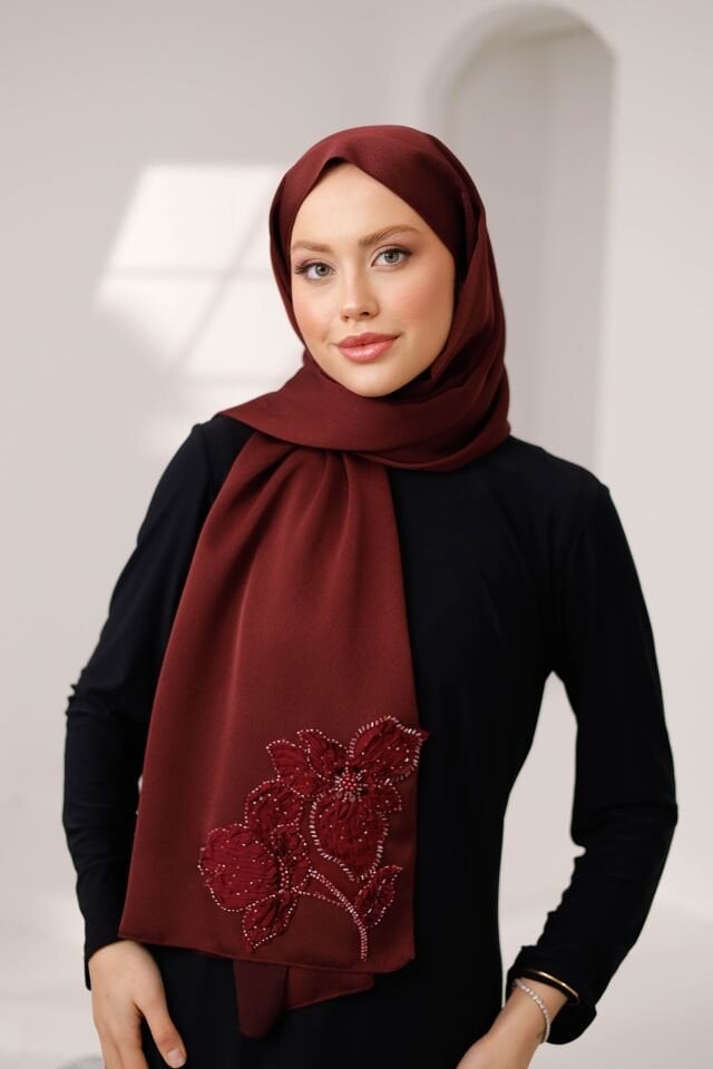 Kuğu Abaya Şal / Eşarp