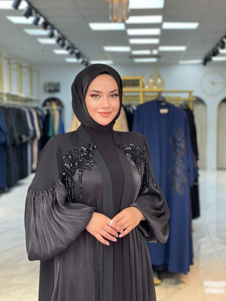 Zerafet Organze Abaya Takımı