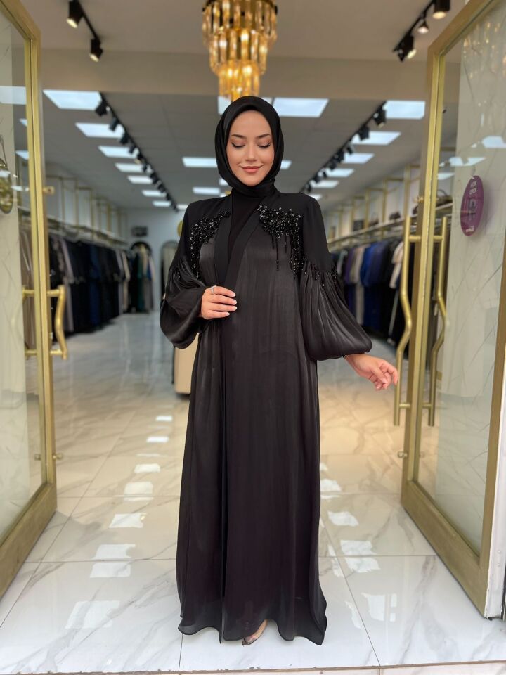 Zerafet Organze Abaya Takımı