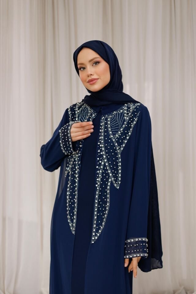 Lara Işıltılı Şifon Abaya
