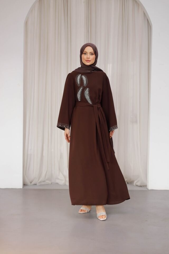 Betül Seyyar Kemerli Krep Elbise