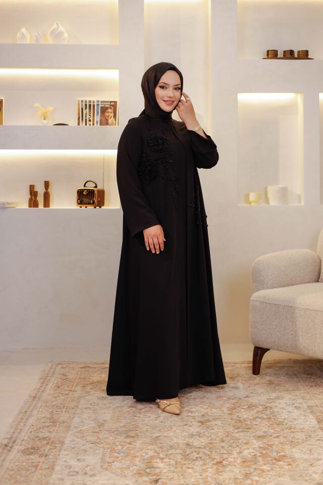 Dubai İpek Kumaş Abaya
