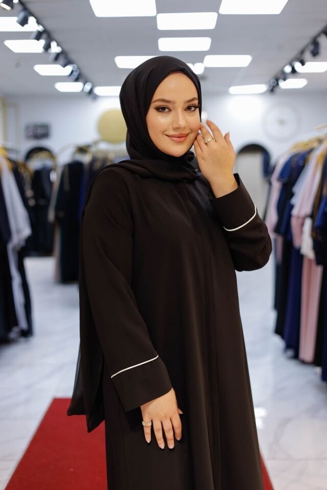 Nehir Biyeli Dubai İpeği Ferace